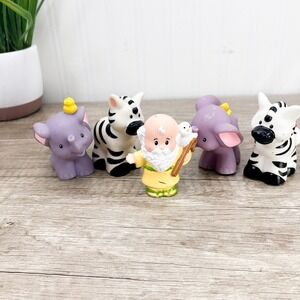 Fisher Price Little People Noah's Ark Replacement Zebras, Elephants, Noah Figure